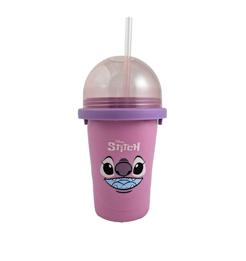 Magic Freez Slushy Maker Becher 370ml – Tragbarer Slush Eisbereiter mit 2-in-1 Strohhalm & Löffel