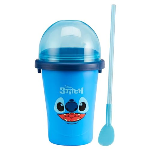 ChillFactor Disney Stitch Slushy Maker – Wiederverwendbarer Becher für hausgemachte Slushies, Blau