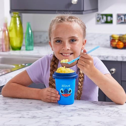 ChillFactor Disney Stitch Slushy Maker – Wiederverwendbarer Becher für hausgemachte Slushies, Blau