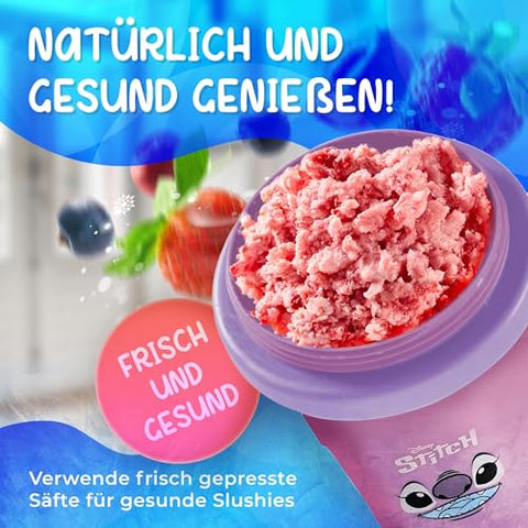 Magic Freez Slushy Maker Becher 370ml – Tragbarer Slush Eisbereiter mit 2-in-1 Strohhalm & Löffel