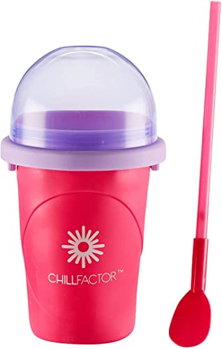 ChillFactor Slushy Maker Becher – Selbstgemachtes Slush-Eis in Sekunden – Wiederverwendbar