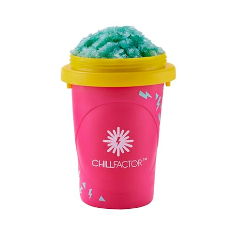 Chill Factor Color Shock Slushy Maker – Perfekt Pink – Wiederverwendbarer Becher für selbstgemachte Slushies