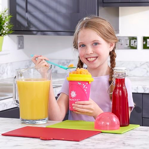 Chill Factor Color Shock Slushy Maker – Perfekt Pink – Wiederverwendbarer Becher für selbstgemachte Slushies