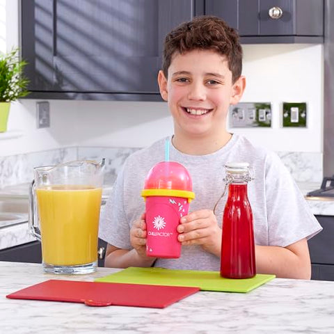 Chill Factor Color Shock Slushy Maker – Perfekt Pink – Wiederverwendbarer Becher für selbstgemachte Slushies