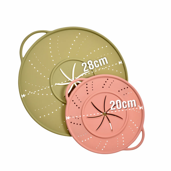 Silikon-Spritzschutz 2er Set 3-in-1 (20-28cm)