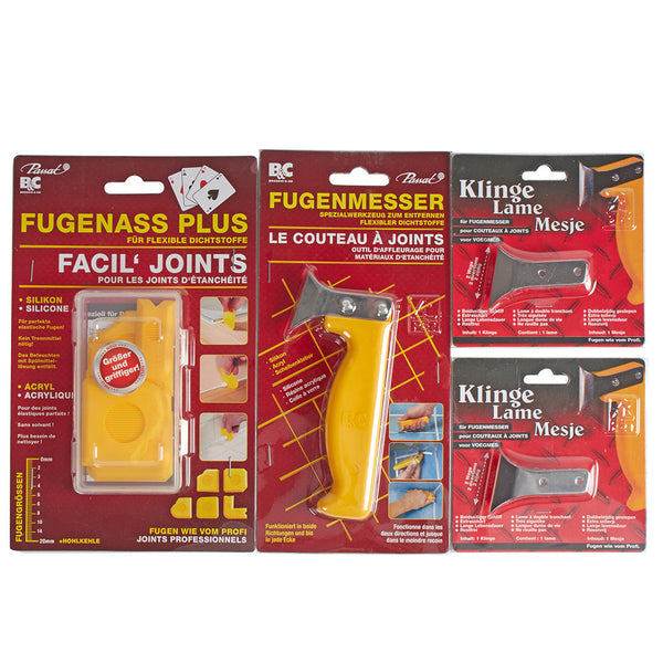 Fugen Messer u Ass u Ersatzklingen Set